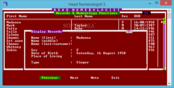 Berst Free professional quality numerology software Head Numerologist. Download Right Now!