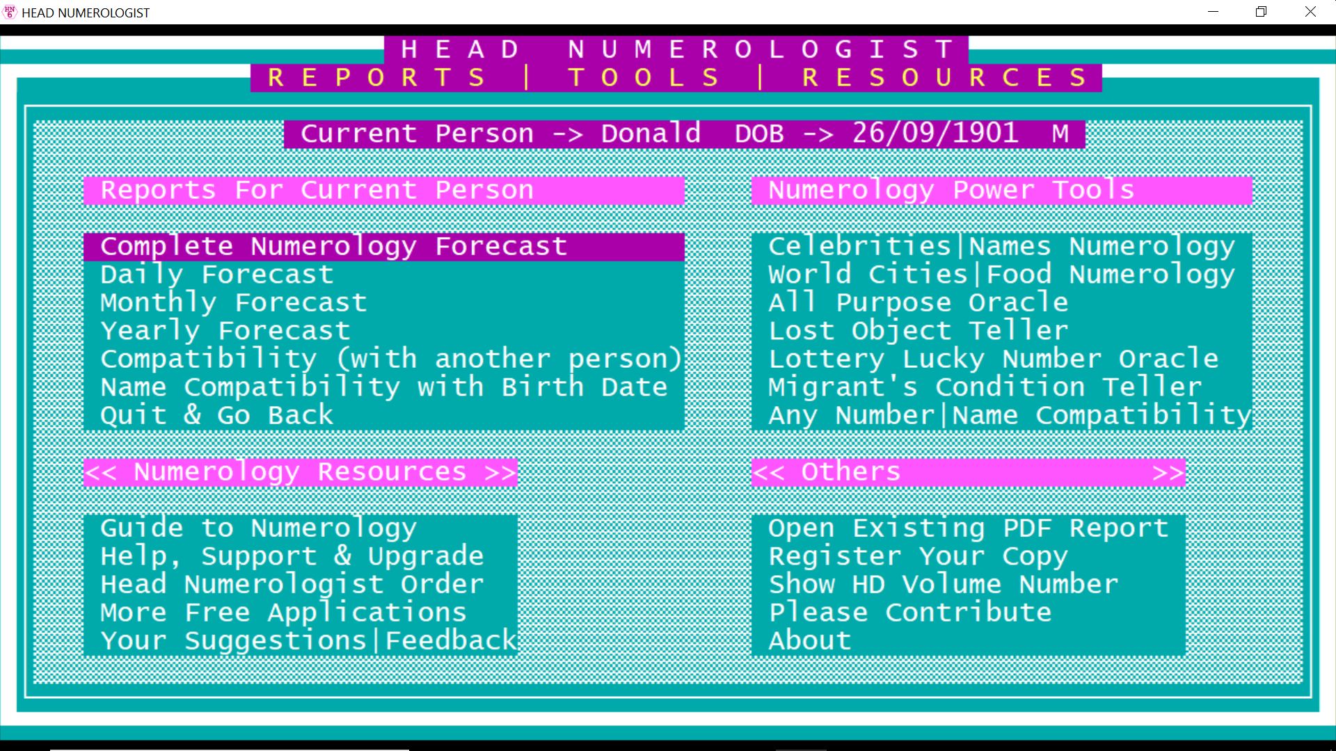 Best Free professional numerology software Head Numerologist. Download Right Now!